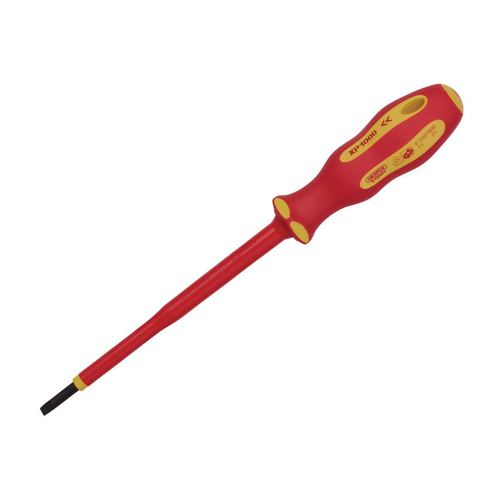 Draper XP1000® VDE Plain Slot Screwdriver, 3.5 x 100mm  64413