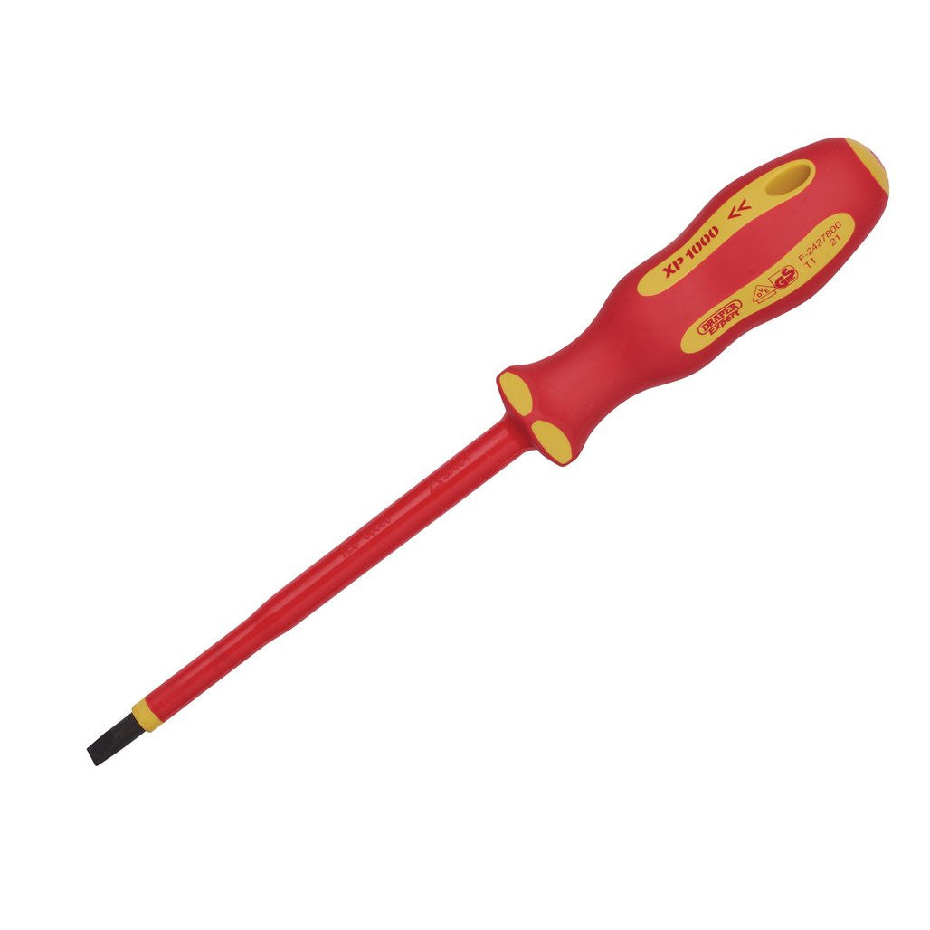 Draper XP1000® VDE Plain Slot Screwdriver, 5.5 x 125mm  64419