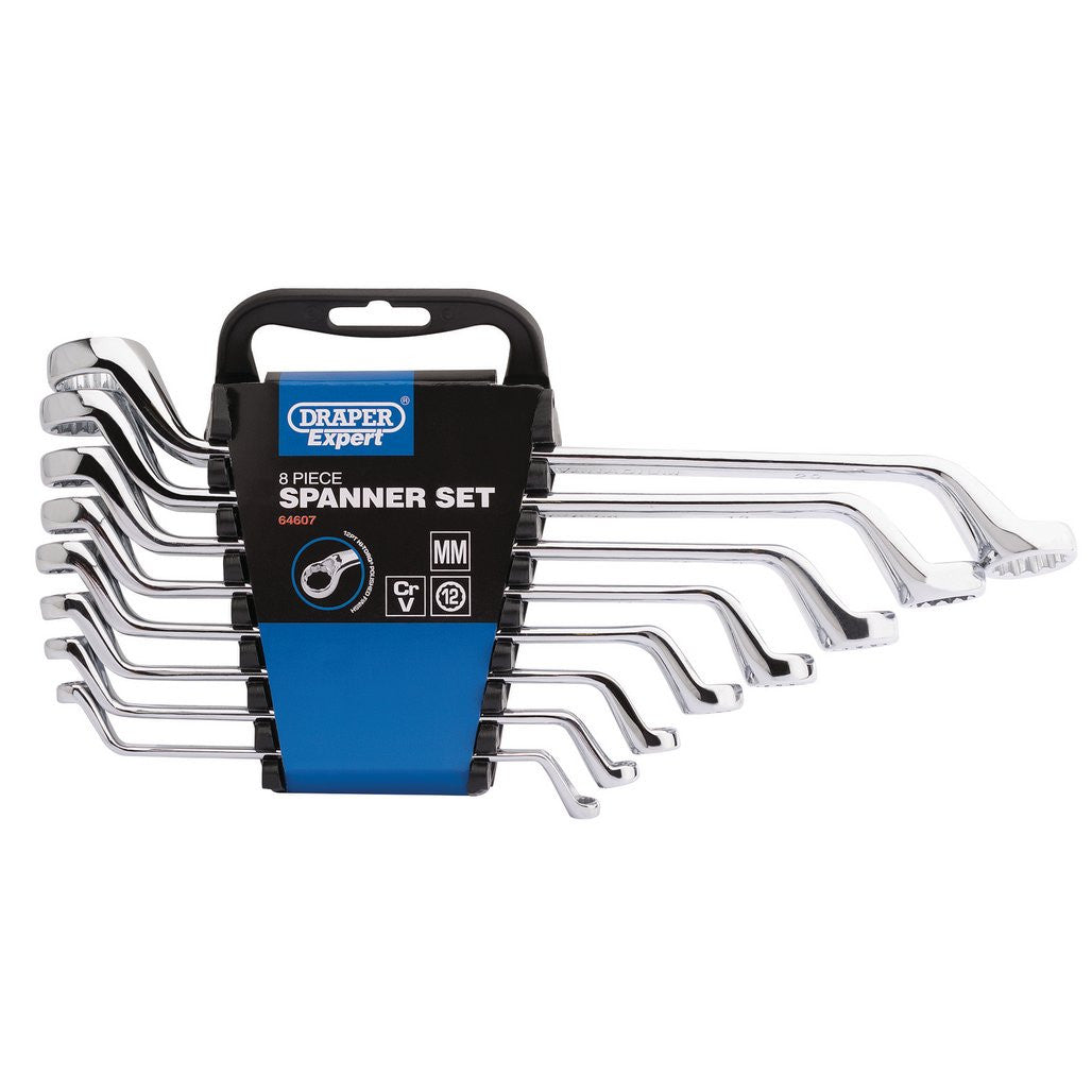Draper Expert HI-TORQ® Deep Offset Metric Ring Spanner Set (8 Piece)  64607