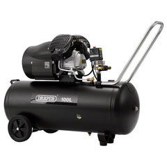 Draper 100L Direct Drive V-Twin Air Compressor, 2.2kW/3hp  65396