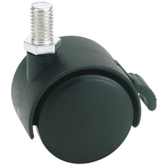 Draper Twin Nylon Bolt Castor with Brake, 40mm Diameter, S.W.L. 25kg