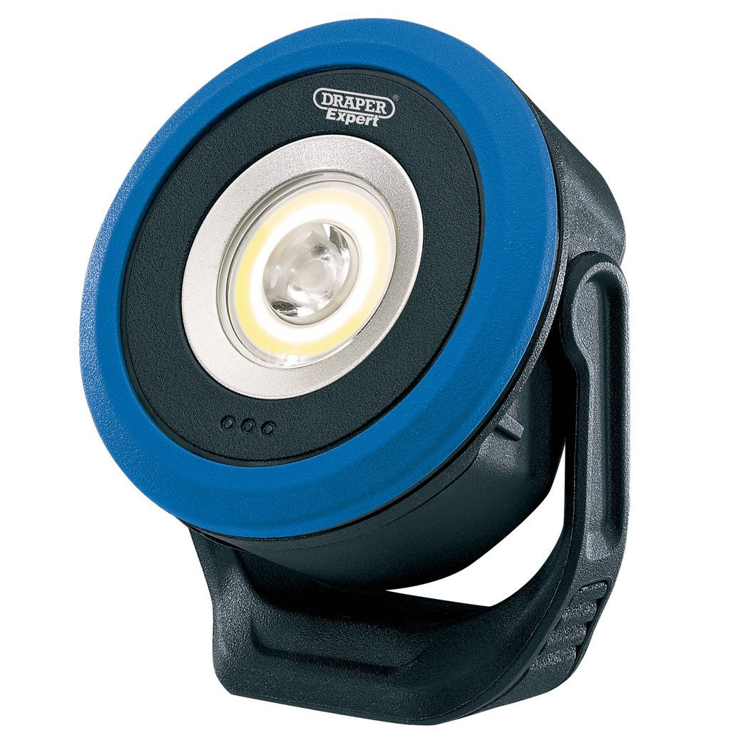 Draper Expert COB/SMD LED Wireless/USB Rechargeable Mini Flood Light, 7W, 670 Lumens, USB-C Cable Supplied  65688