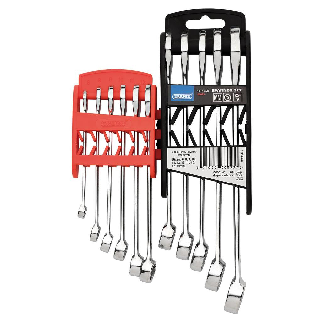 Draper HI-TORQ® Metric Combination Spanner Set (11 Piece)  66093