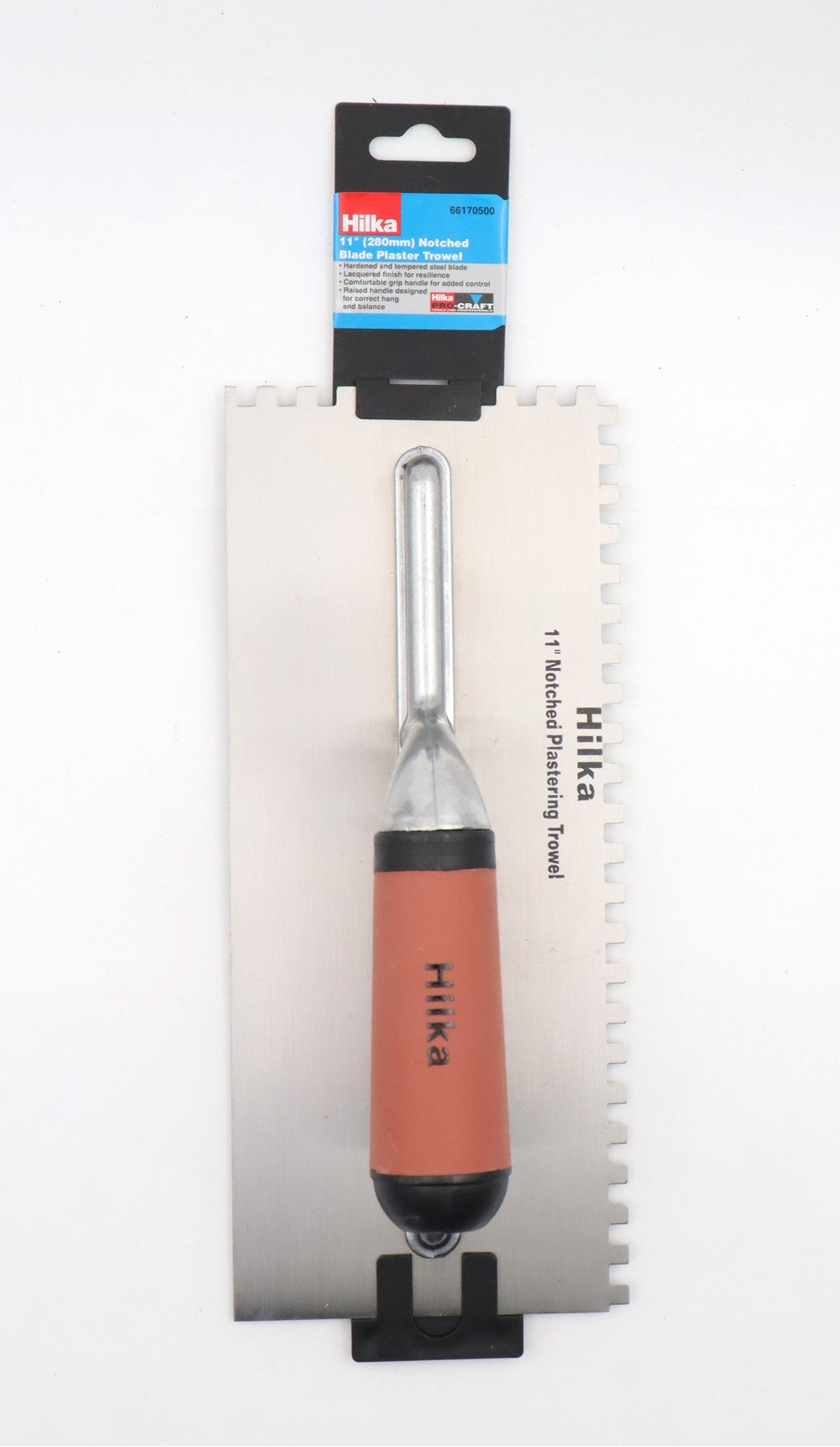 Hilka 11" (280mm) Notched Blade Plasterers Trowel 66170500
