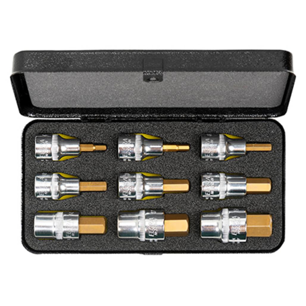 Draper Elora Metric Hexagon Socket Bit Set (9 Piece)  66202