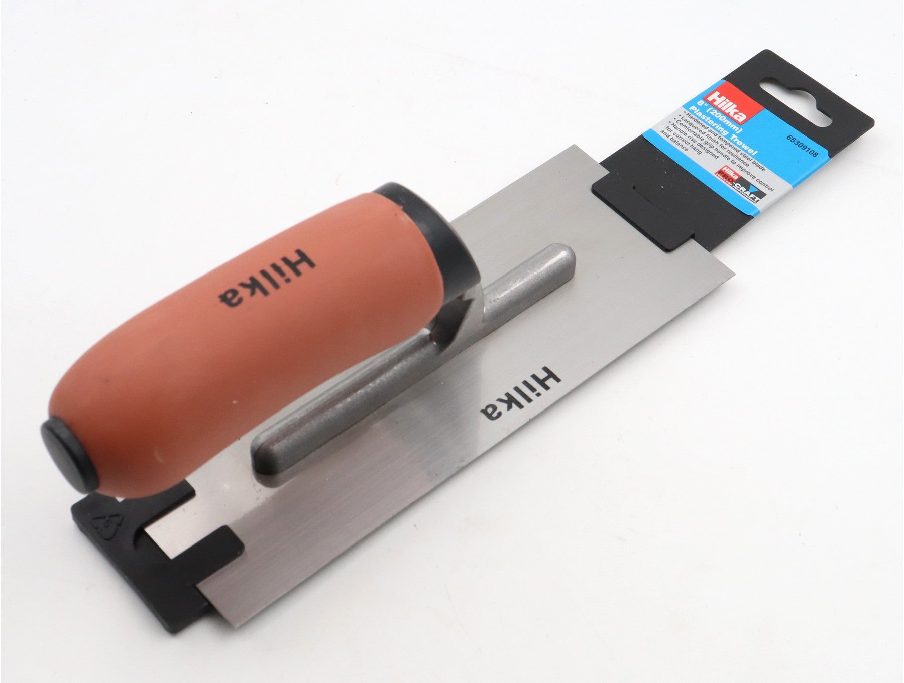 Hilka 8" x 3" Plasterers Soft Grip Trowel 66309108
