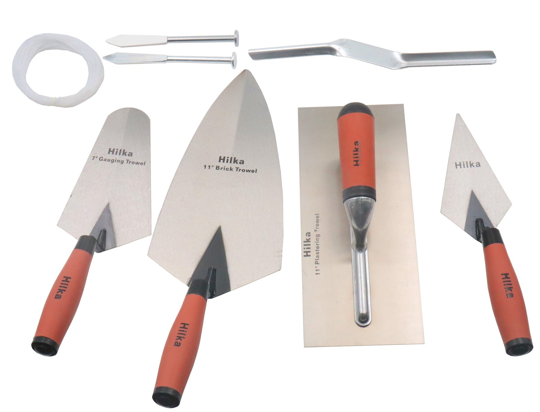 Hilka 6 pce Soft Grip Trowel Set 66416006