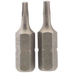 Draper TX-STAR® Insert Bit, 1/4" Hex, 25mm Long, T9 (Pack of 2)  66427