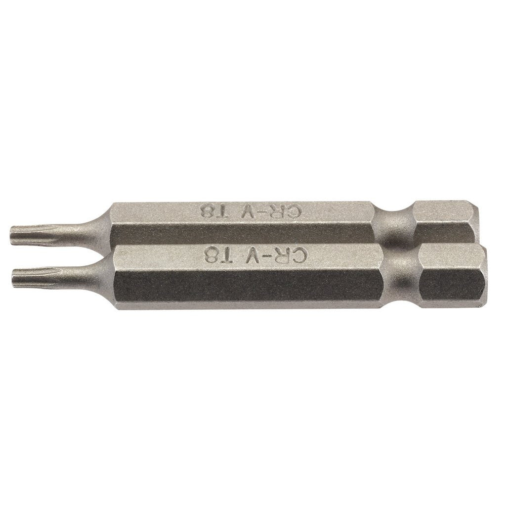 Draper TX-STAR® Insert Bit, 1/4" Hex, 50mm Long, T8 (Pack of 2)  66484