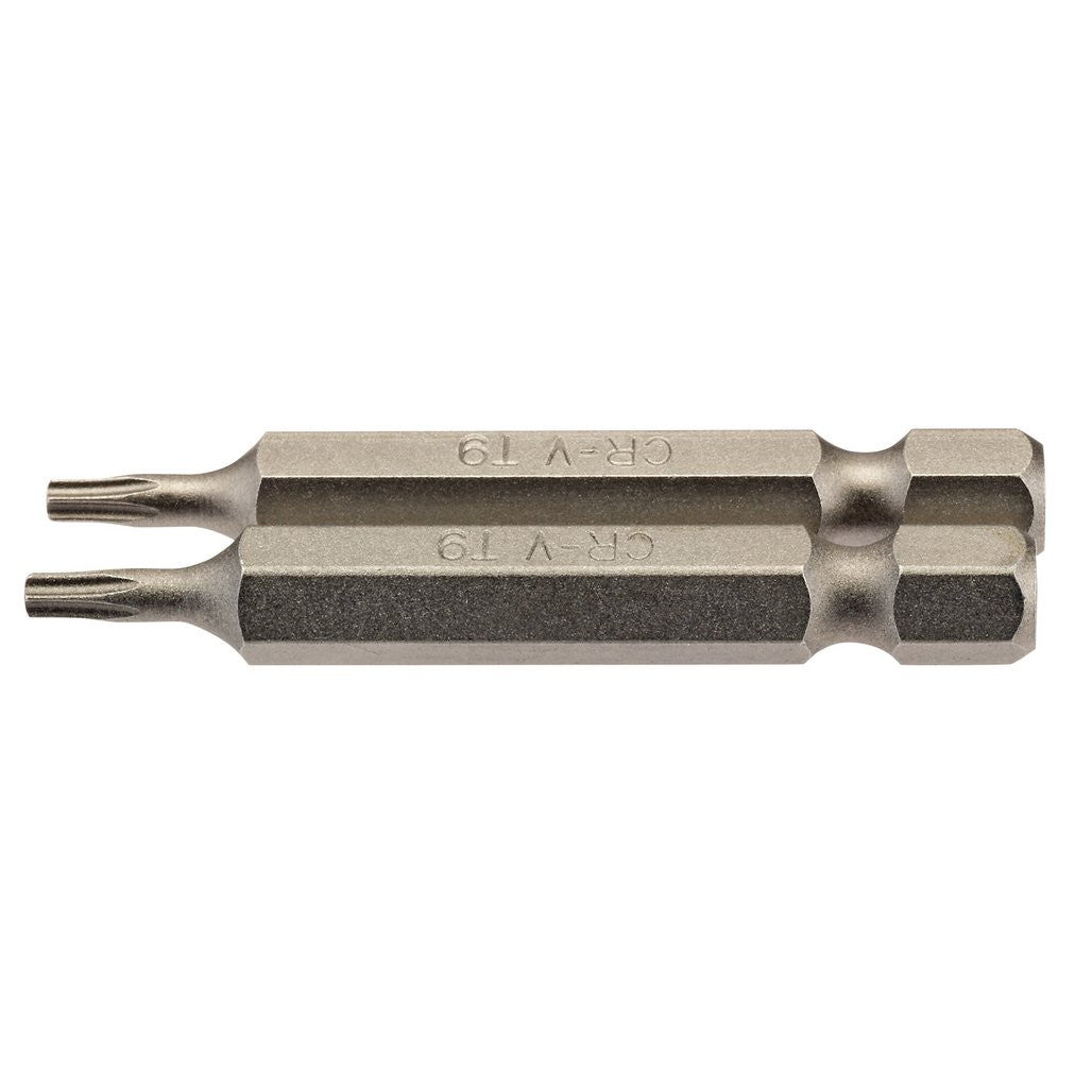 Draper TX-STAR® Insert Bit, 1/4" Hex, 50mm Long, T9 (Pack of 2)  66485
