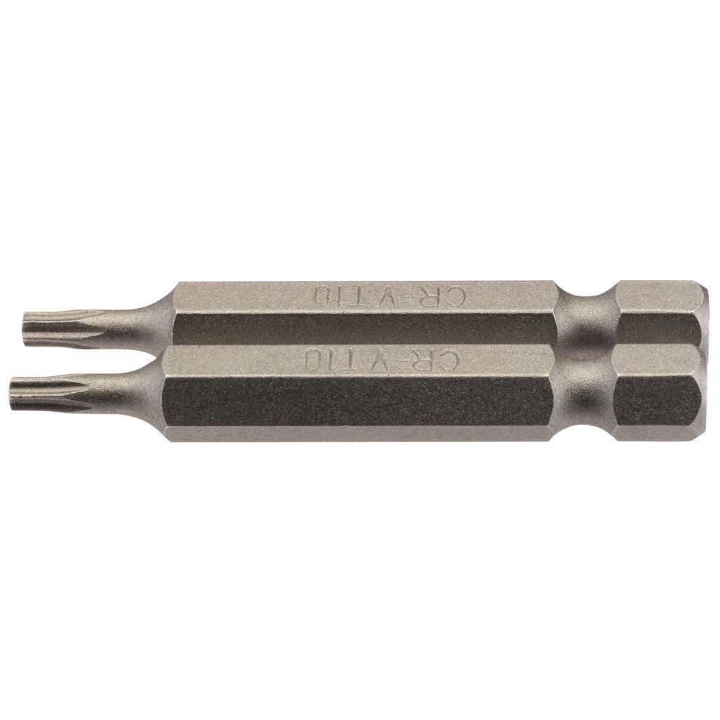 Draper TX-STAR® Insert Bit, 1/4" Hex, 50mm Long, T10 (Pack of 2)  66486