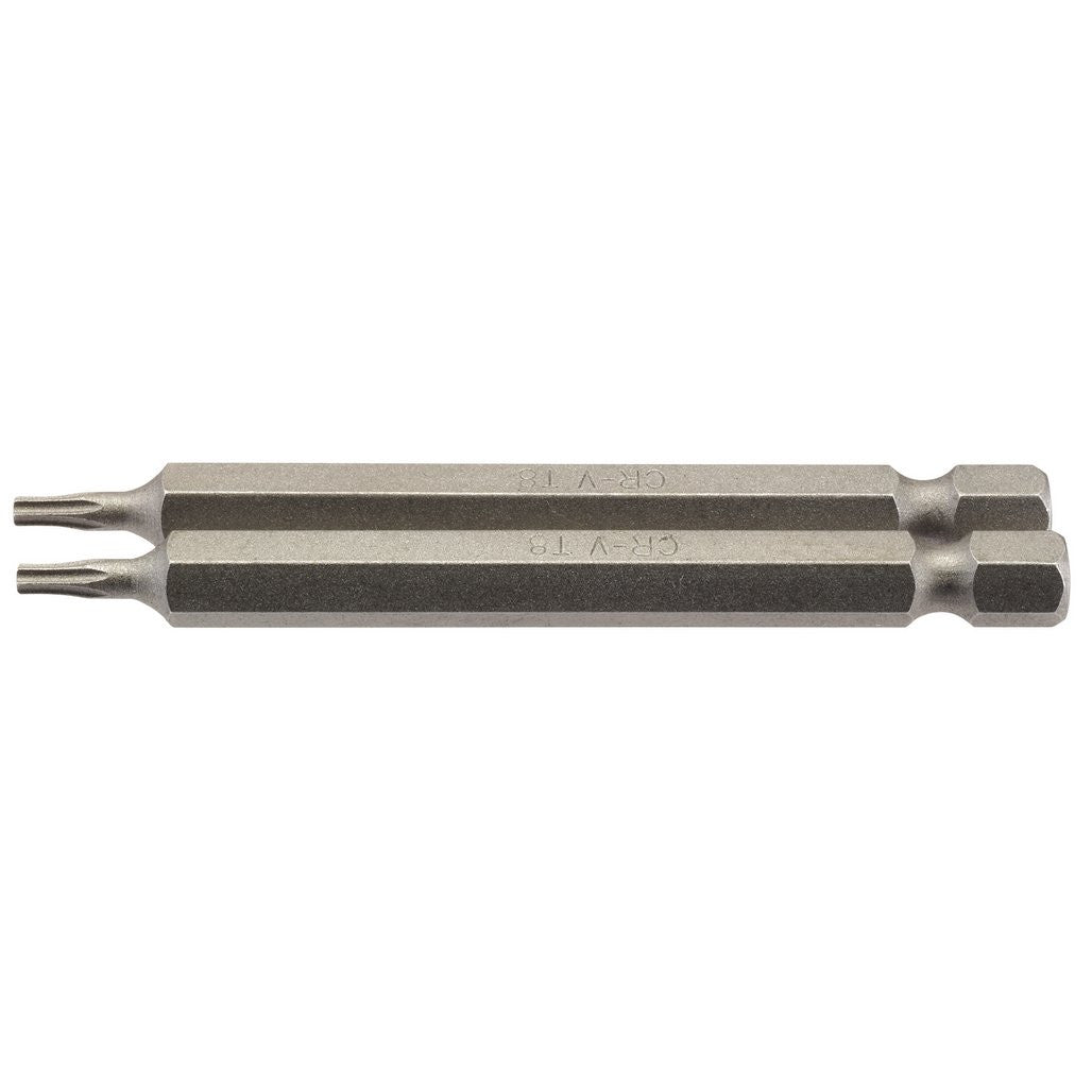 Draper TX-STAR® Insert Bit, 1/4" Hex, 75mm Long, T8 (Pack of 2)  66830