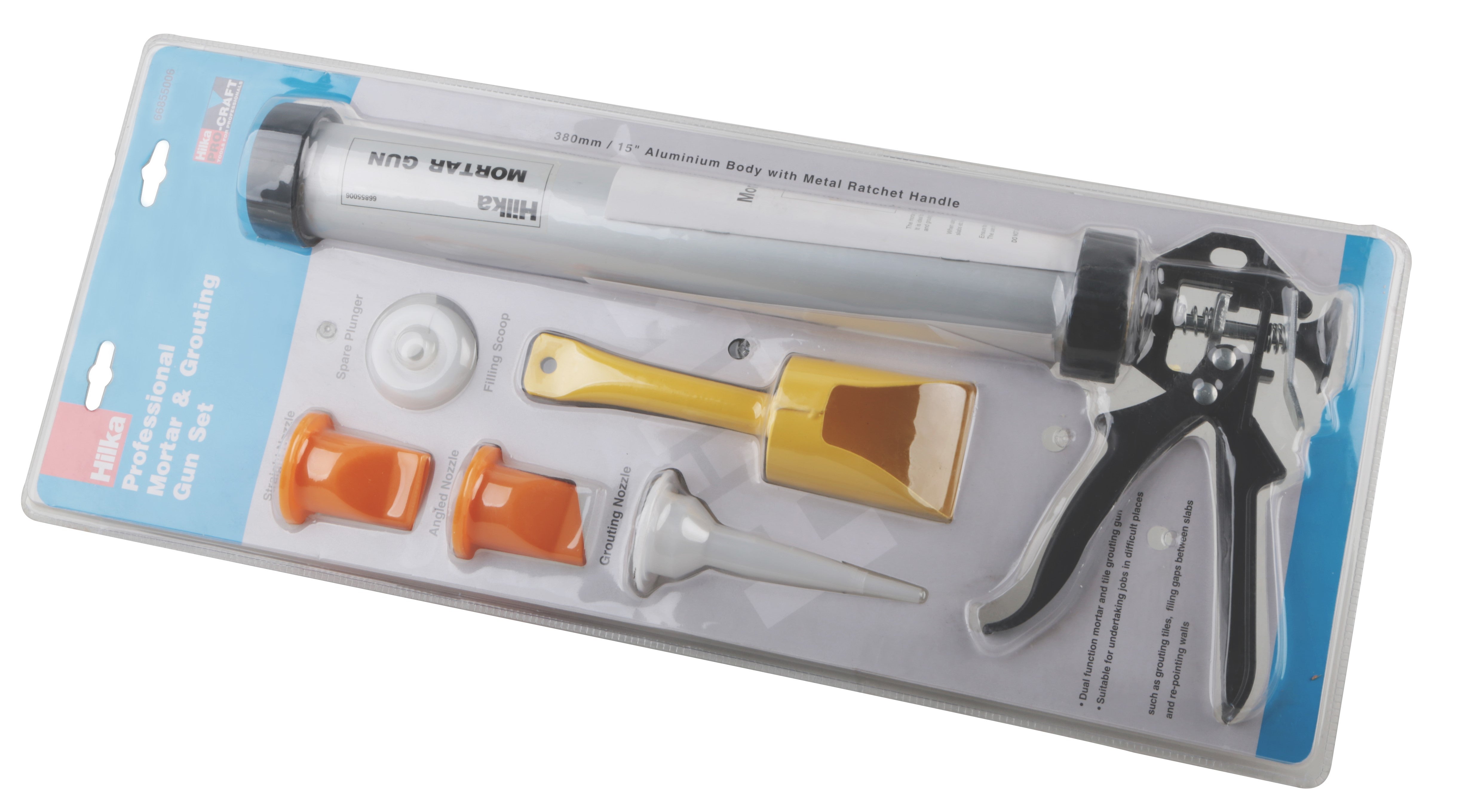 Hilka Professional Mortar & Grouting Gun Set 66855006