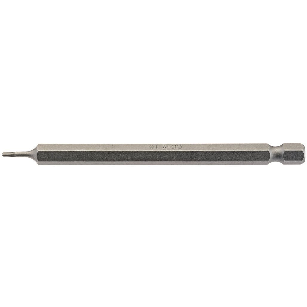 Draper TX-STAR® Insert Bit, 1/4" Hex, 100mm Long, T6 (Pack of 1)  66905