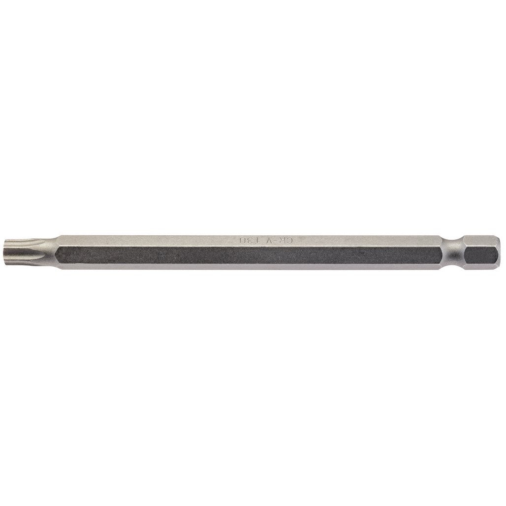 Draper TX-STAR® Insert Bit, 1/4" Hex, 100mm Long, T30 (Pack of 1)  67006