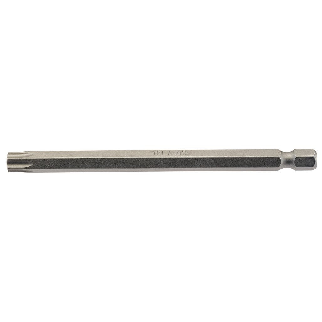 Draper TX-STAR® Insert Bit, 1/4" Hex, 100mm Long, T40 (Pack of 1)  67014