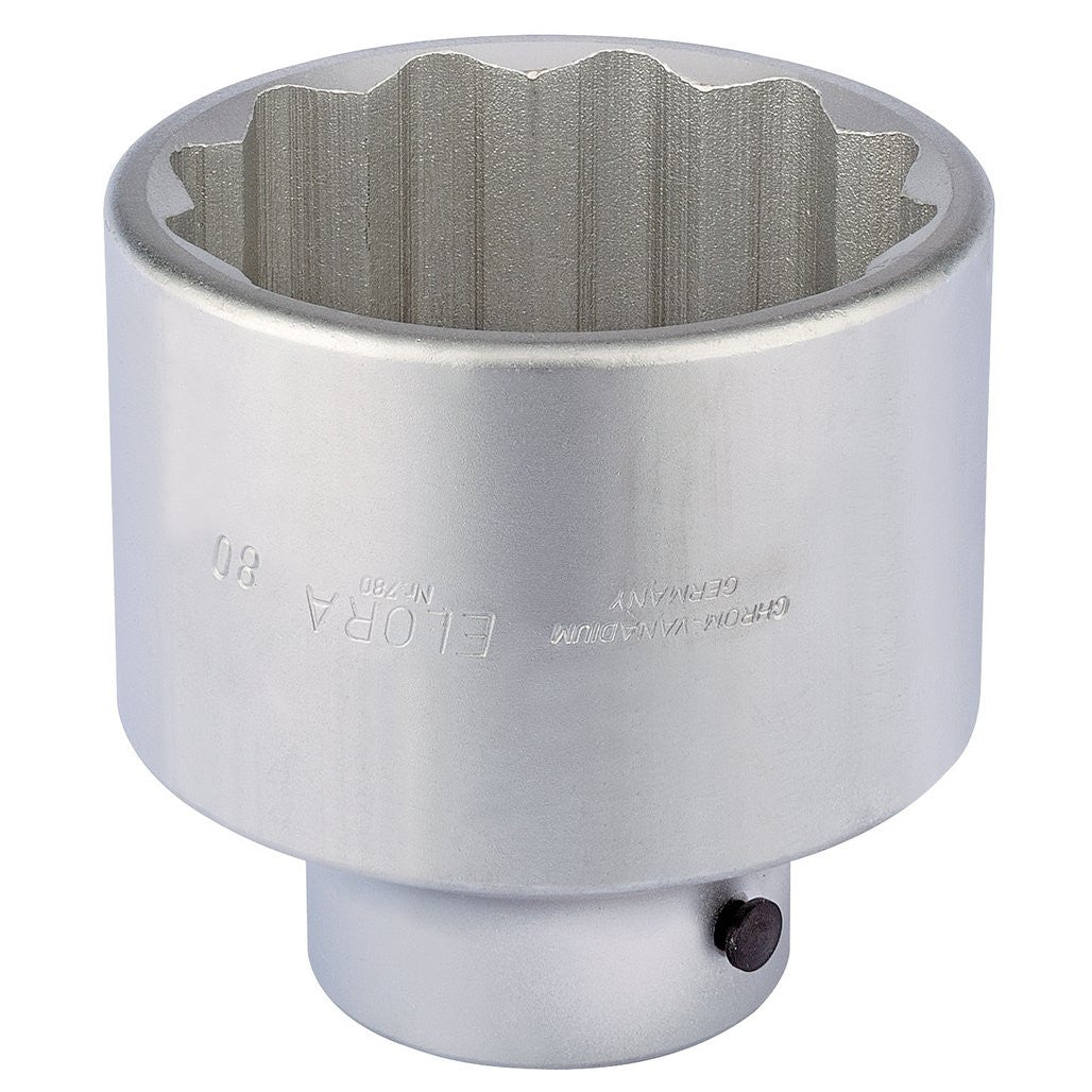 Draper Elora Bi-Hexagon Socket, 1" Sq. Dr., 80mm  67400
