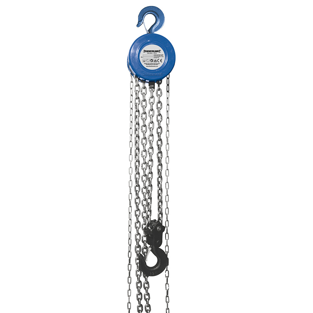Silverline Chain Block 3000kg / 3m Lift Height 675191