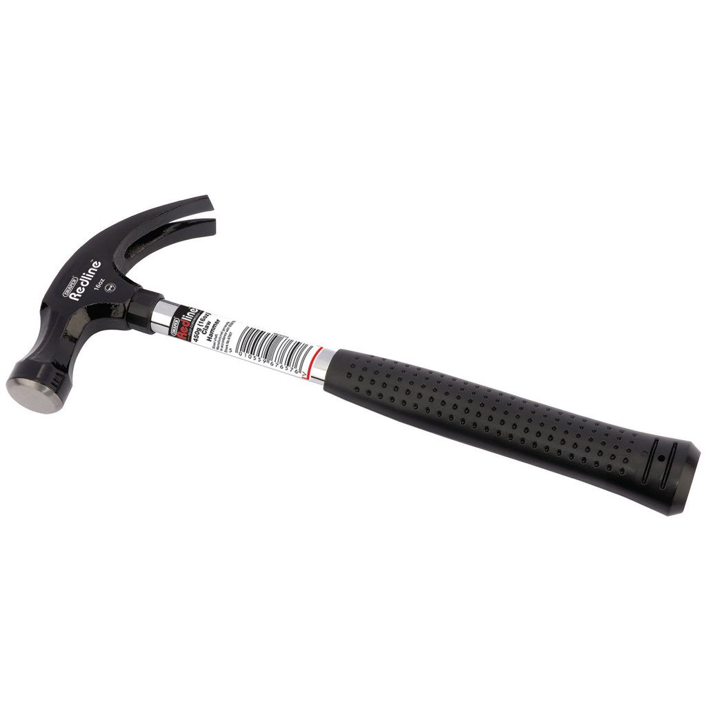 Draper Redline® Claw Hammer with Steel Shaft, 450g/16oz  67657