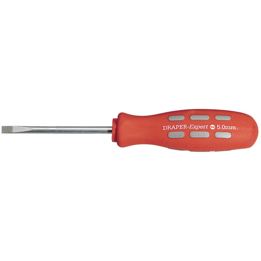 Draper Expert Plain Slot Parallel Tip Mechanics Screwdriver, 75 x 5mm (Sold Loose)  67852
