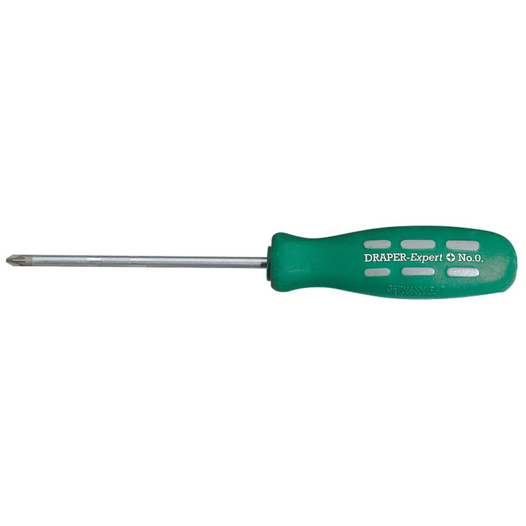 Draper Expert PZ Type Mechanics Screwdriver, 75mm, No.0 (Sold Loose)  67861