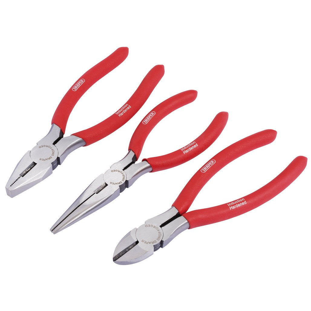Draper Redline® Pliers Set with PVC Dipped Handles, 160mm (3 Piece)  67924