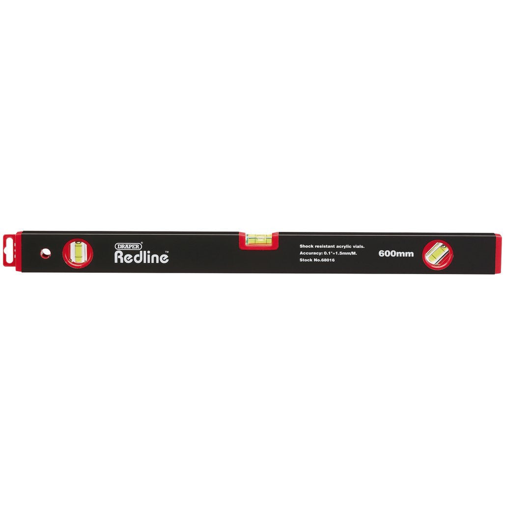 Draper Redline® Box Spirit Level, 600mm  68016
