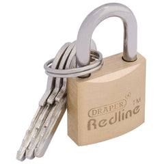 Draper Redline® Brass Cylinder Padlock, 20mm  68019