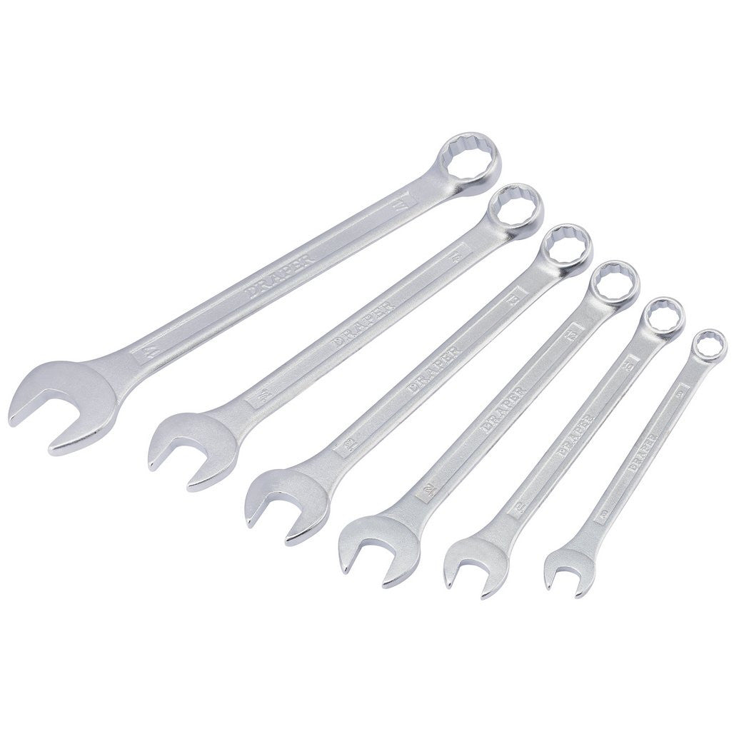 Draper Redline® Metric Combination Spanner Set, 8 - 17mm (6 Piece)  68478