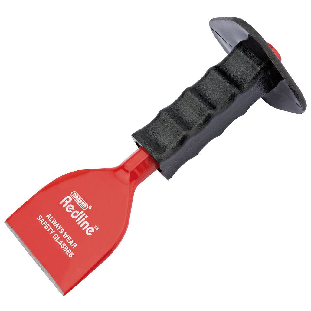 Draper Redline® Brick Bolster with Hand Guard, 75 x 220mm  68591
