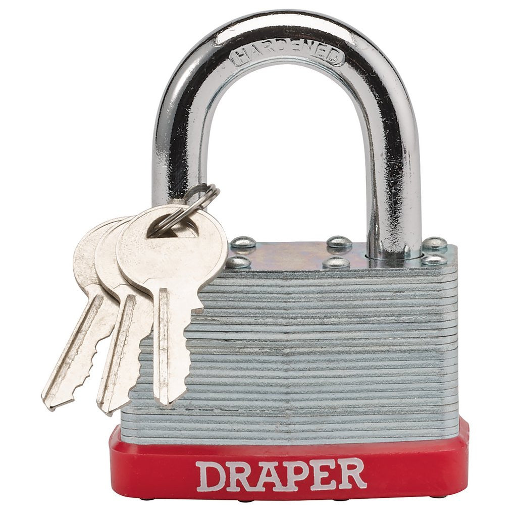 Draper Draper Redline® Laminated Steel Padlock, 65mm 68807