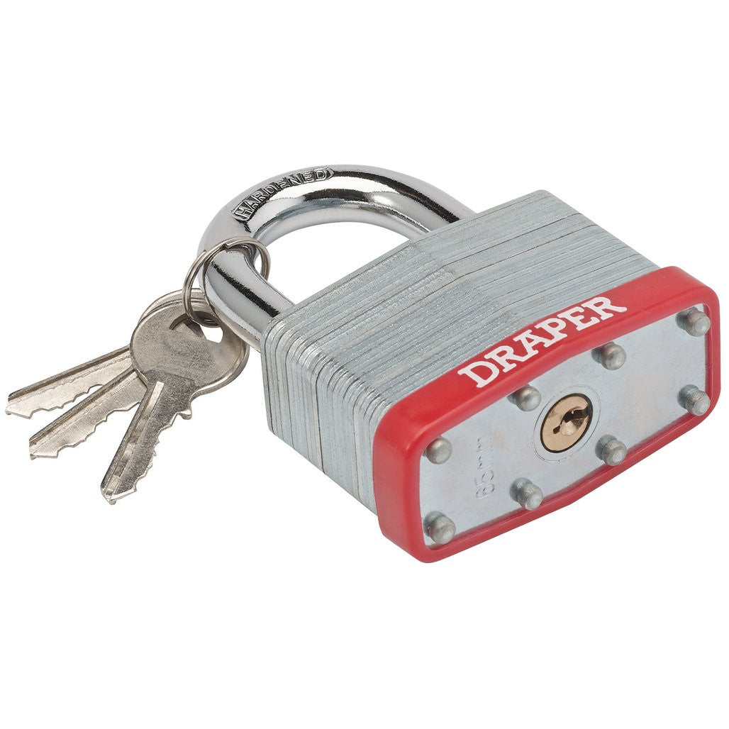 Draper Draper Redline® Laminated Steel Padlock, 65mm 68807
