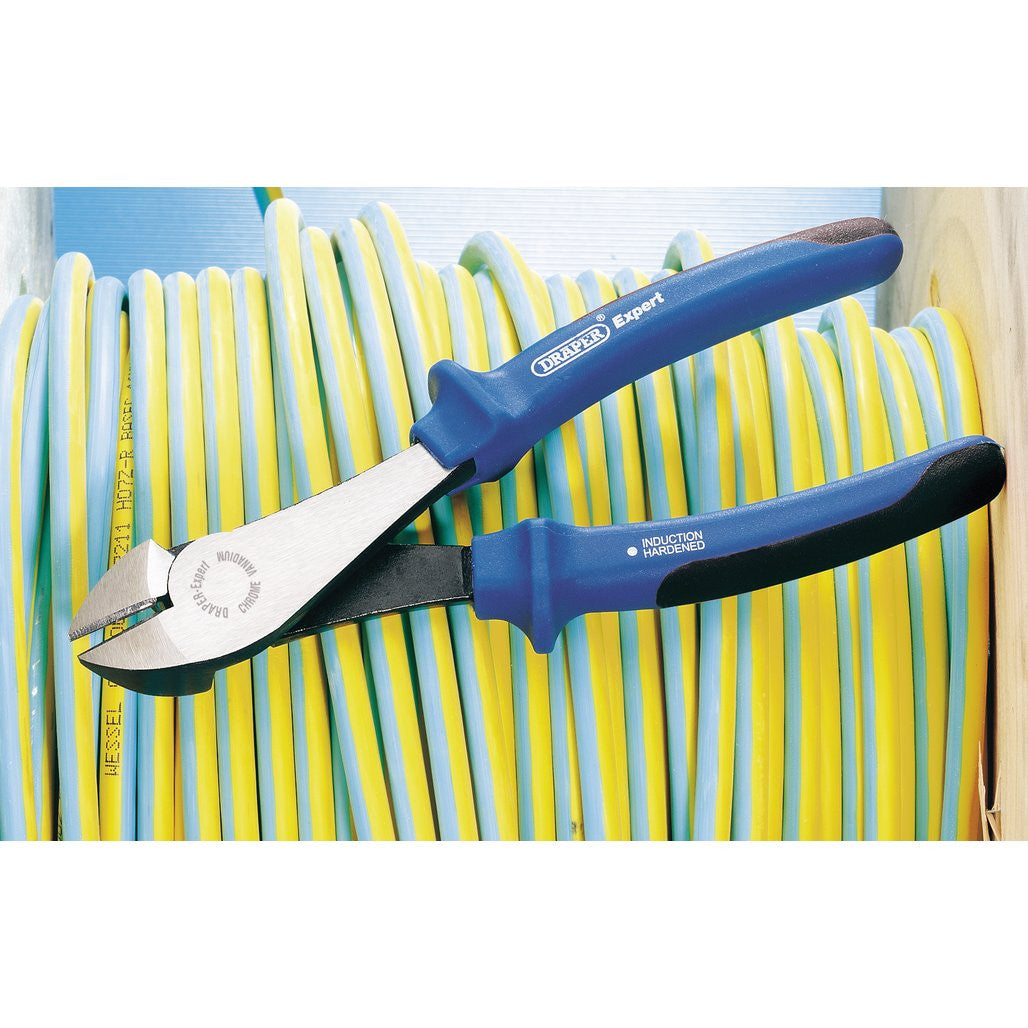Draper Expert Heavy Duty Soft Grip High Leverage Diagonal Side Cutter, 180mm  68893