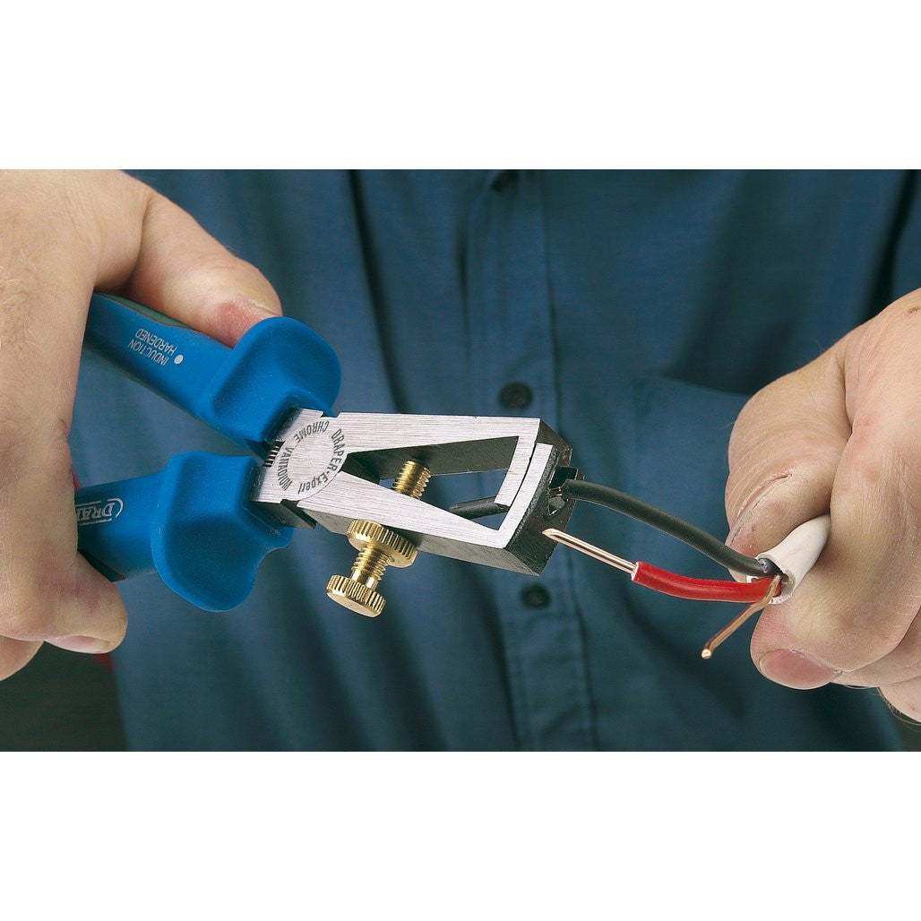 Draper Expert Heavy Duty Soft Grip Wire Stripping Pliers, 150mm  68894