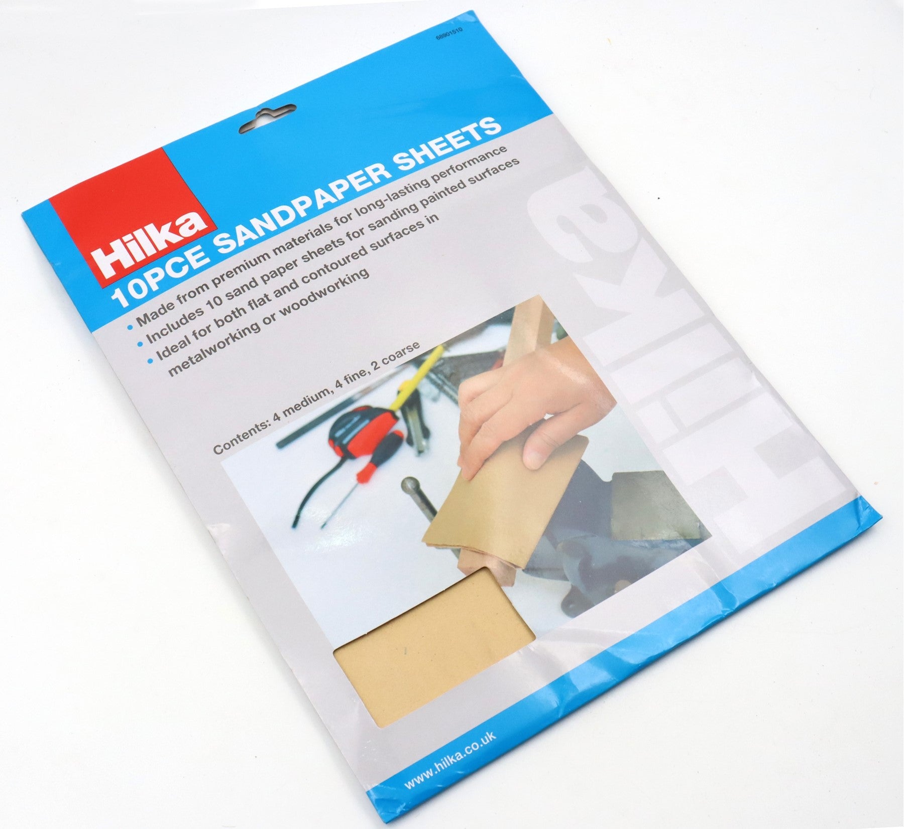 Hilka 10 pce Sandpaper Sheets 68901510
