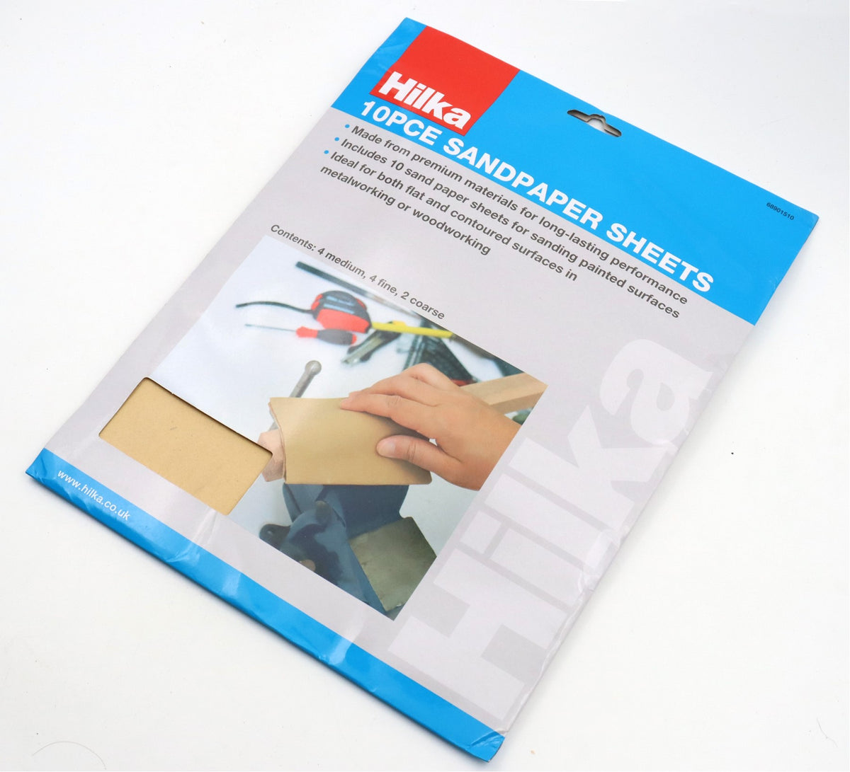 Hilka 10 pce Sandpaper Sheets 68901510