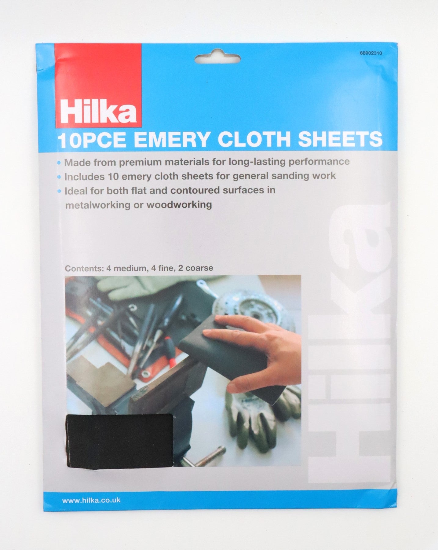 Hilka 10 pce Emery Cloth Sheets 68902310