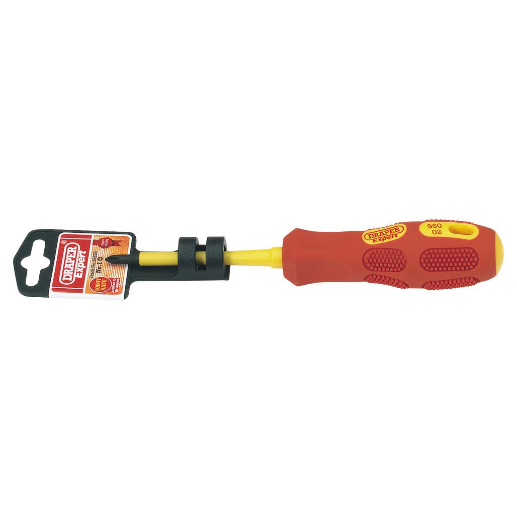 Draper Expert VDE Approved Fully Insulated Cross Slot Screwdriver, No.1 x 80mm   69222