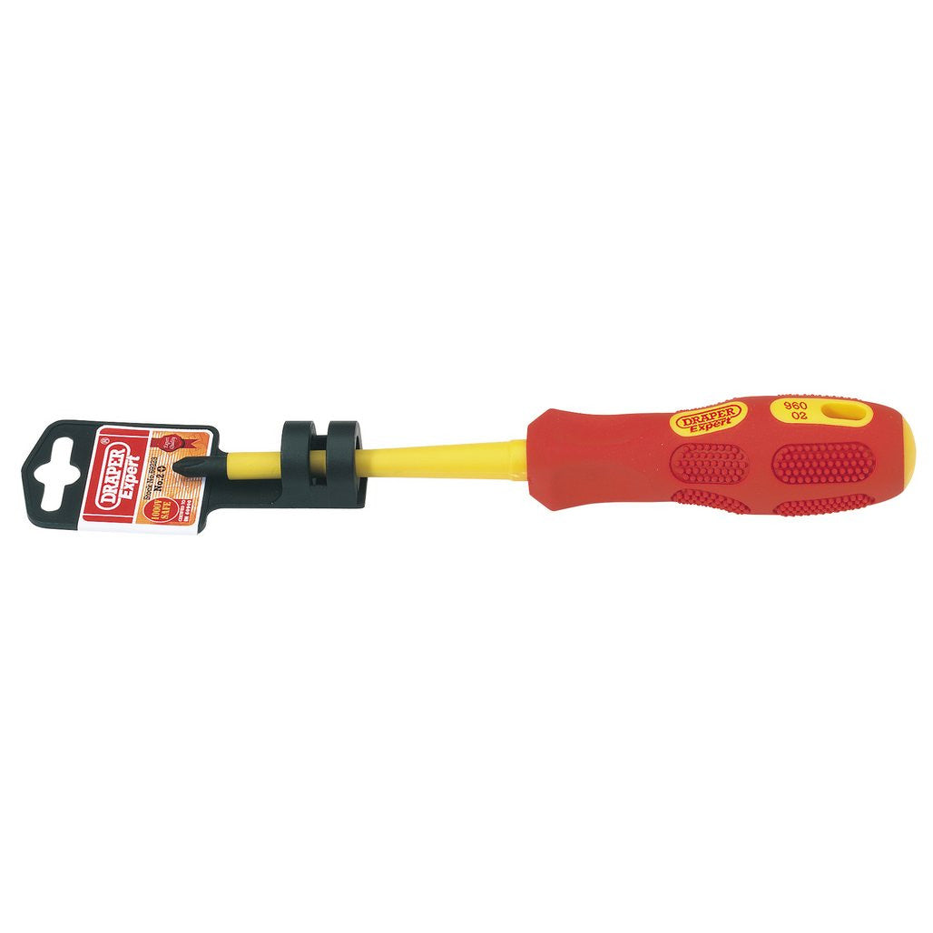 Draper Expert VDE Approved Fully Insulated Cross Slot Screwdriver, No.2 x 100mm   69223