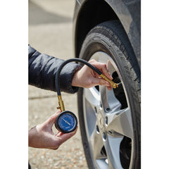 Draper Tyre Pressure Gauge with Flexible Hose 69924