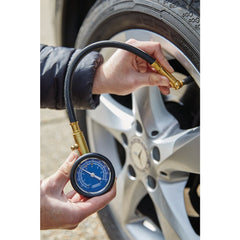 Draper Tyre Pressure Gauge with Flexible Hose 69924