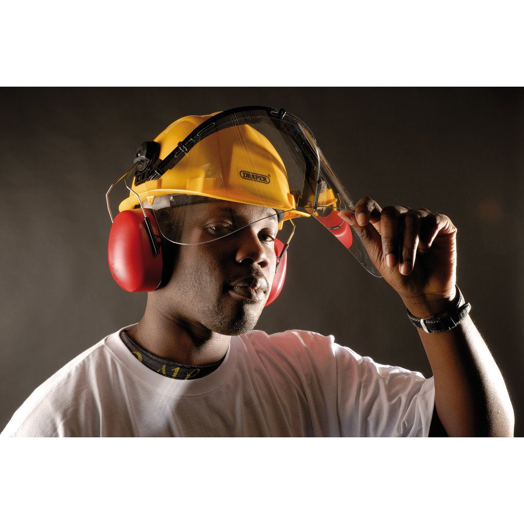 Draper Safety Helmet with Ear Muffs and Visor  69933