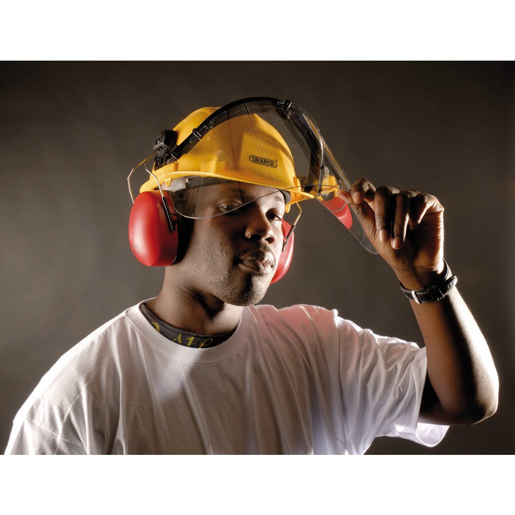 Draper Safety Helmet with Ear Muffs and Visor  69933