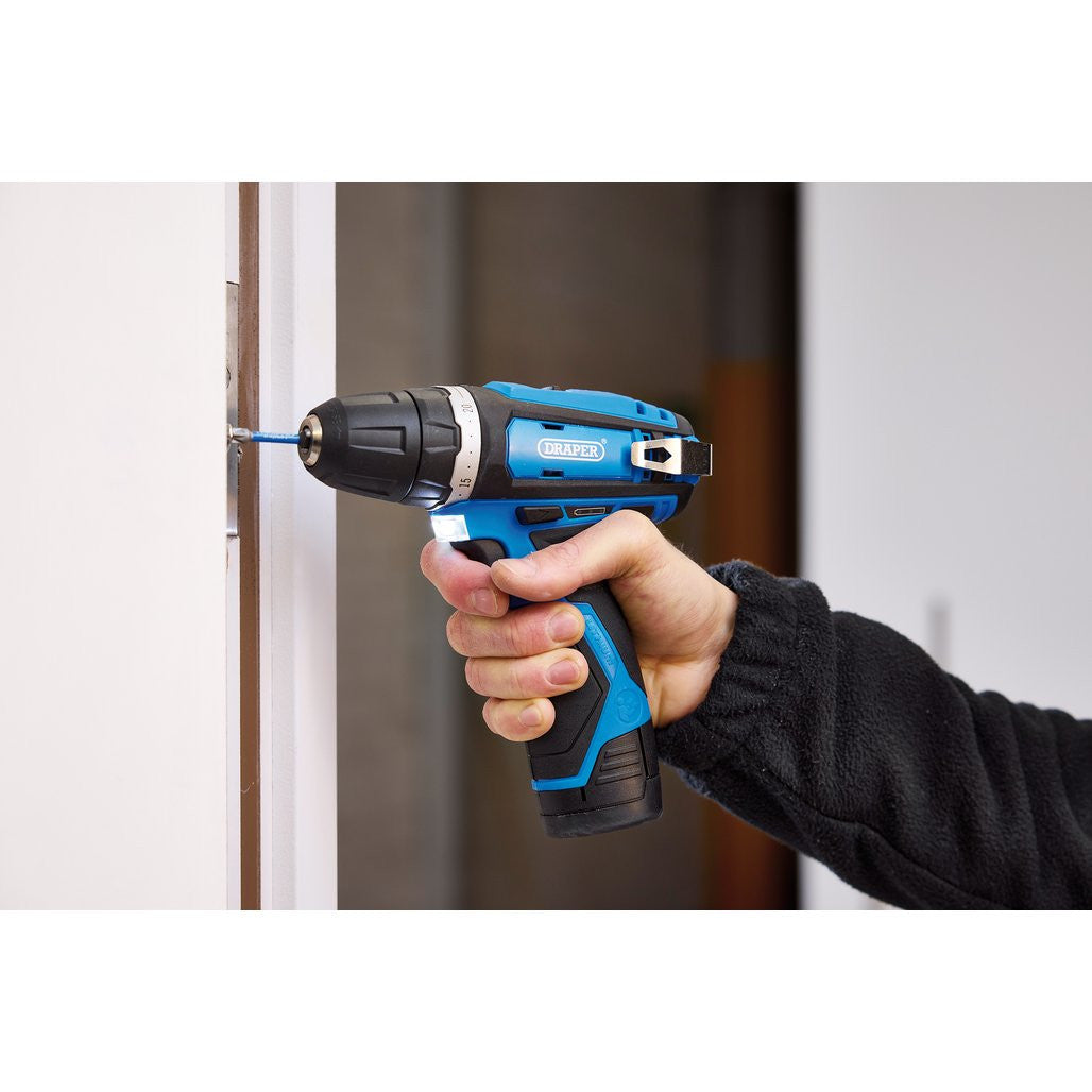 Draper 12V Drill Driver, 1 x 1.5Ah Battery, 1 x Fast Charger  70328