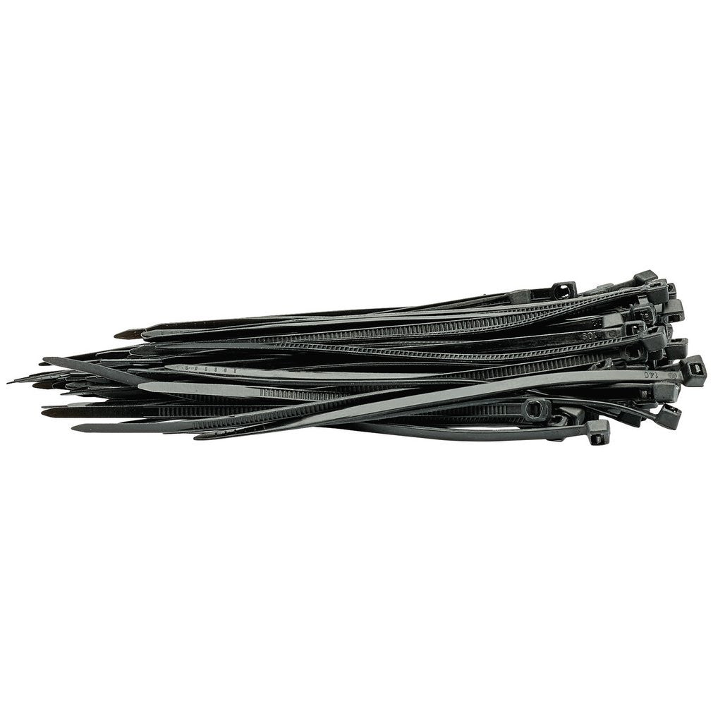 Draper Cable Ties, 2.5 x 100mm, Black (Pack of 100)  70389
