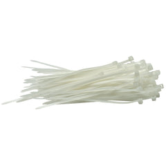 Draper Cable Ties, 2.5 x 100mm, White (Pack of 100)  70390