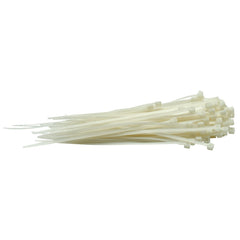 Draper Cable Ties, 3.6 x 150mm, White (Pack of 100)  70392