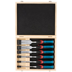 Draper Expert Soft Grip 'Pound Thru' Bevel Edge Wood Chisel Set, 140mm (6 Piece)  70419