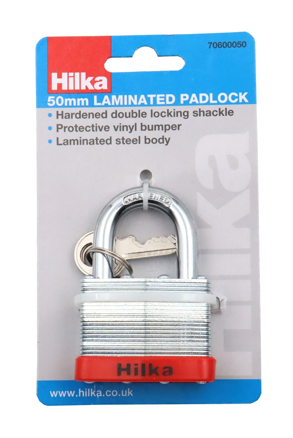 Hilka 50mm Laminated Padlock 70600050