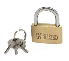 Hilka 30mm Slim Brass Padlock 70750030